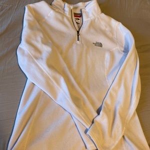 White North Face Fleece 3/4 Zip $12.00